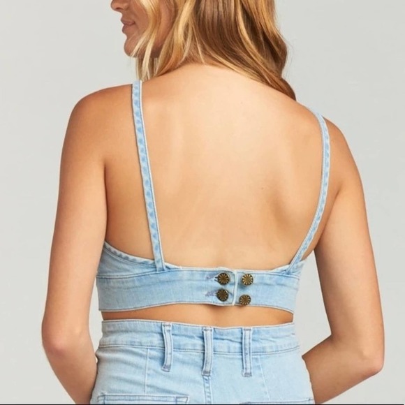 Show me your mumu Fawcett crop top XS NWT - Picture 3 of 14